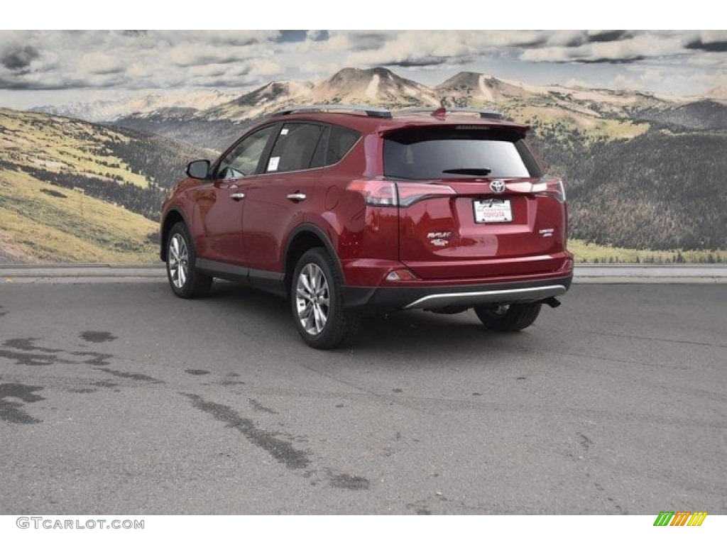 2018 RAV4 Limited AWD - Ruby Flare Pearl / Black photo #3