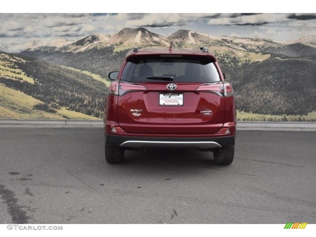 2018 RAV4 Limited AWD - Ruby Flare Pearl / Black photo #4