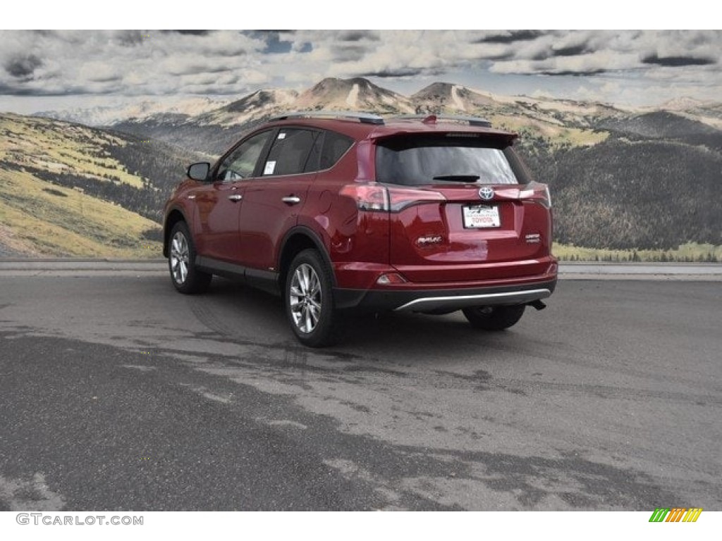 2018 RAV4 Limited AWD Hybrid - Ruby Flare Pearl / Black photo #3