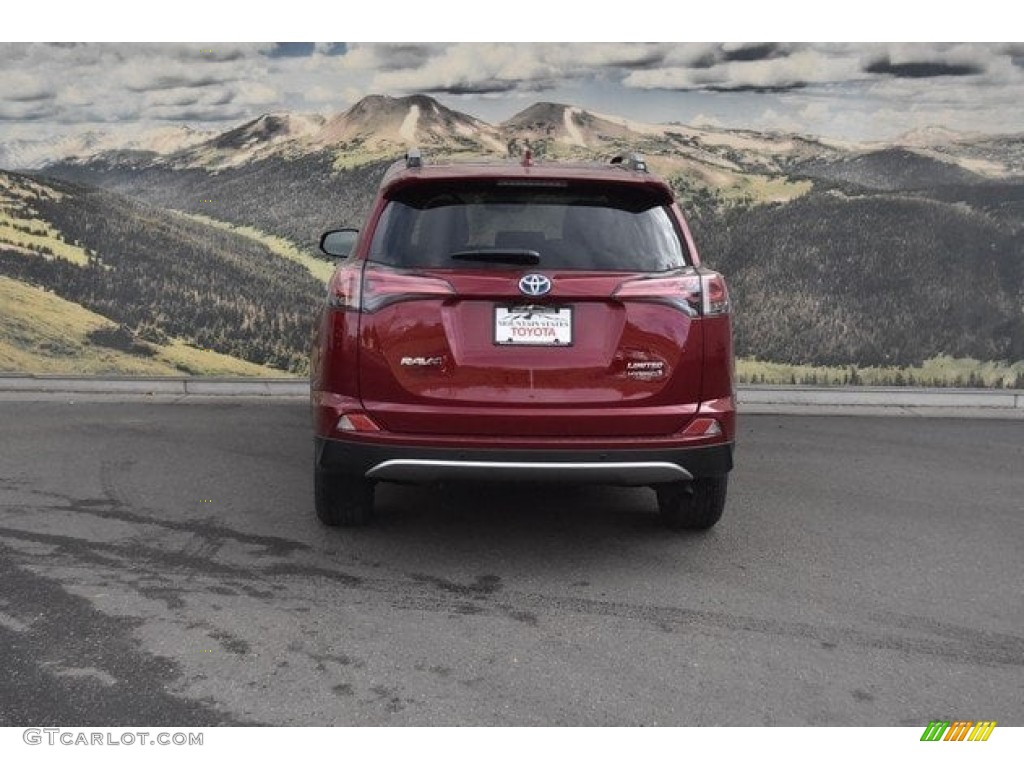 2018 RAV4 Limited AWD Hybrid - Ruby Flare Pearl / Black photo #4