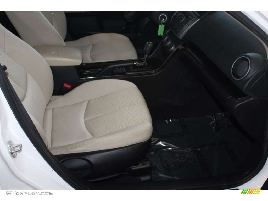 2012 MAZDA6 i Touring Sedan - White Platinum Pearl / Beige photo #25