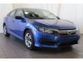 Aegean Blue Metallic 2018 Honda Civic LX Sedan Exterior