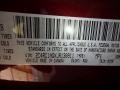PRV: Velvet Red Pearl 2018 Chrysler Pacifica L Color Code