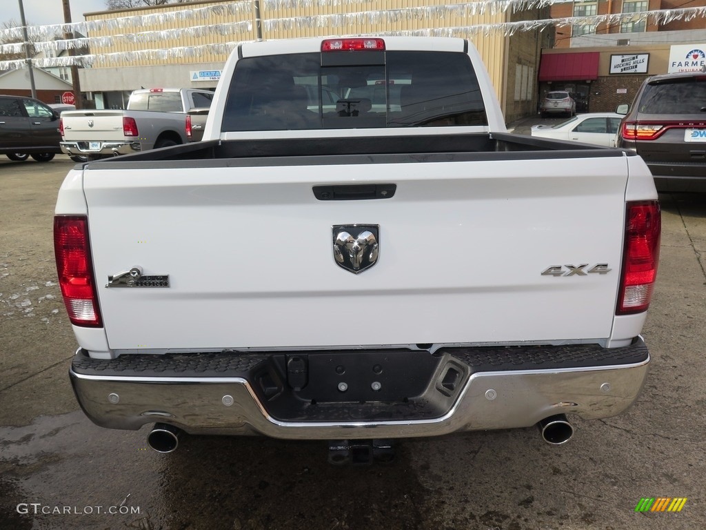 2018 1500 Big Horn Crew Cab 4x4 - Bright White / Black/Diesel Gray photo #6