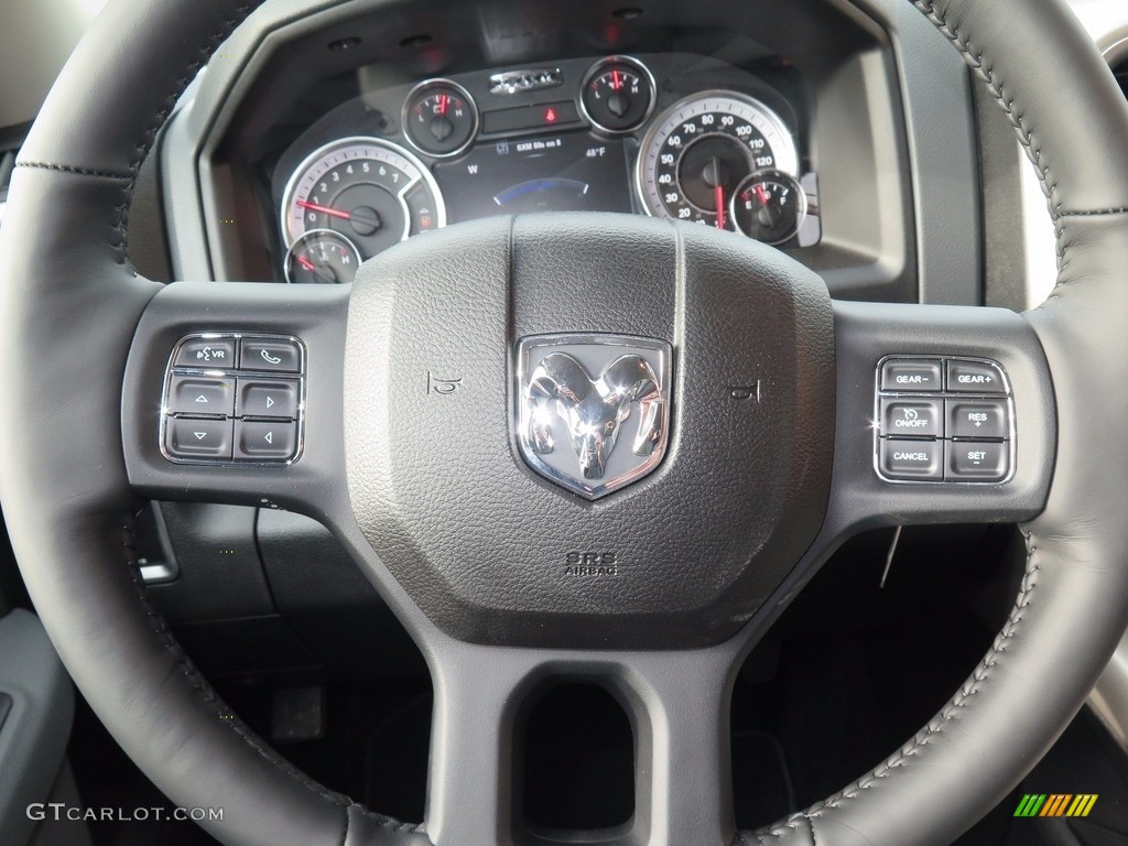 2018 1500 Big Horn Crew Cab 4x4 - Bright White / Black/Diesel Gray photo #9