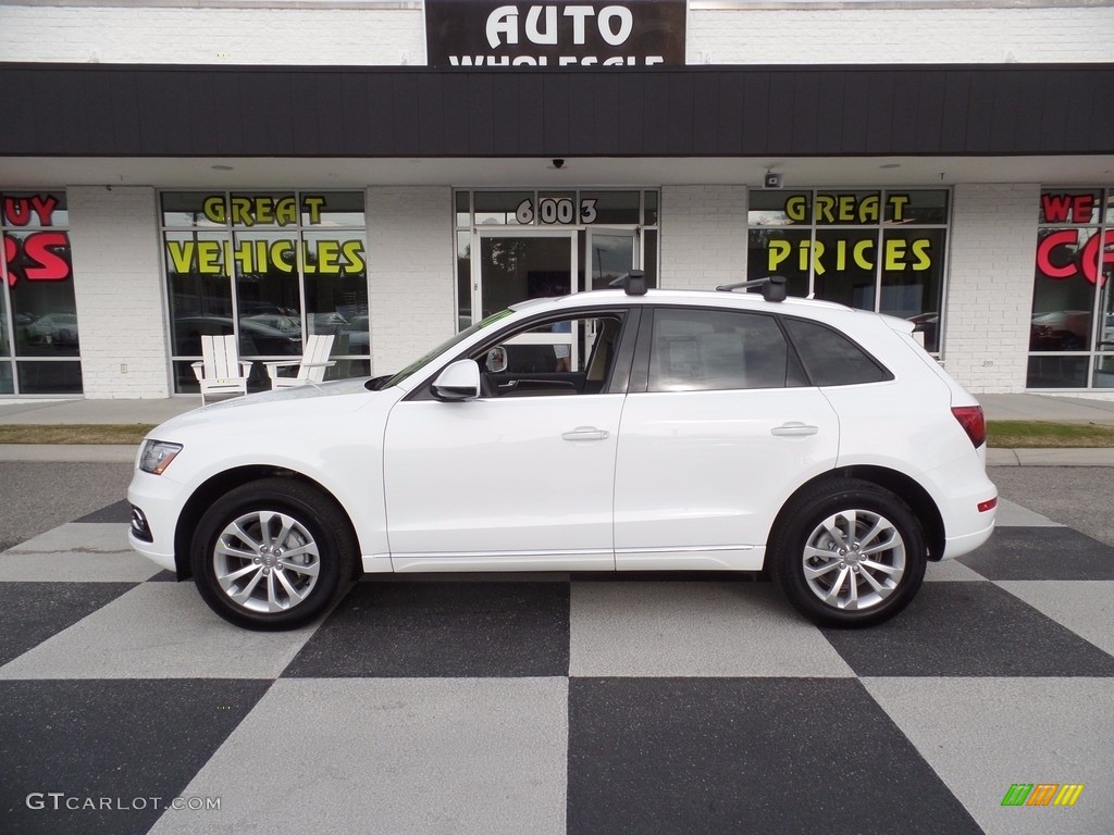 2017 Q5 2.0 TFSI Premium quattro - Glacier White Metallic / Pistachio Beige photo #1