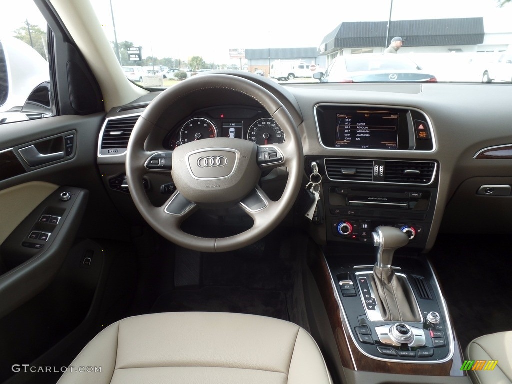2017 Q5 2.0 TFSI Premium quattro - Glacier White Metallic / Pistachio Beige photo #15