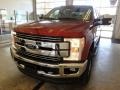 2017 Ruby Red Ford F250 Super Duty Lariat Crew Cab 4x4  photo #4