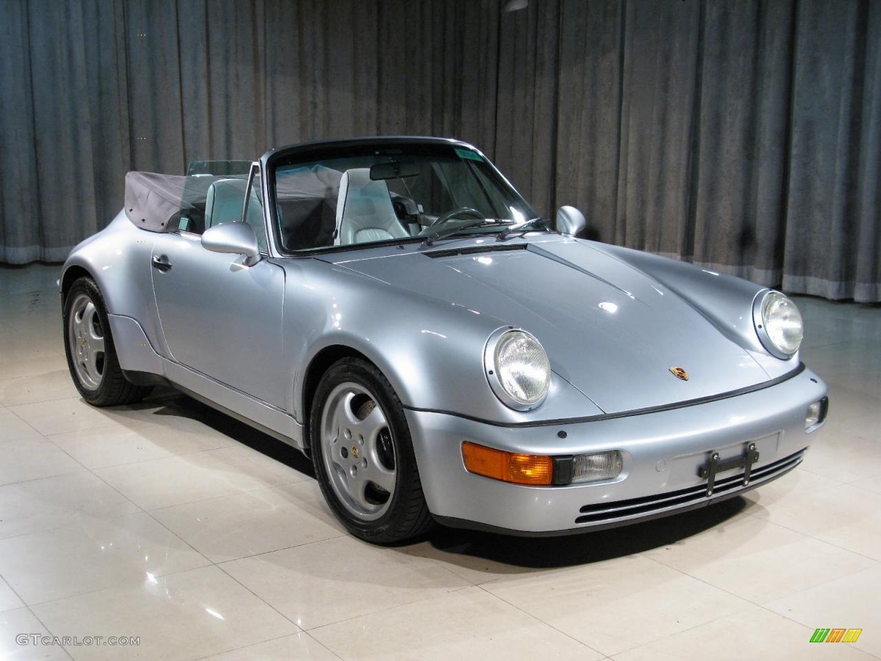 1992 911 America Roadster - Polar Silver Metallic / Classic Grey photo #3