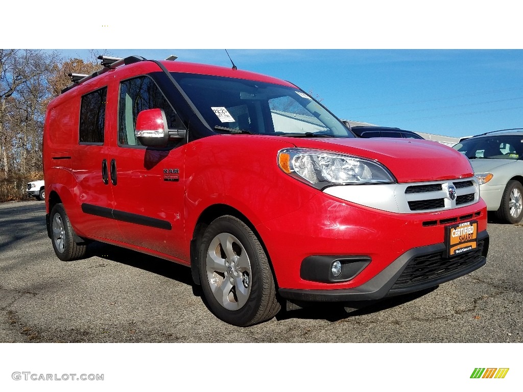 2017 ProMaster City Tradesman SLT Cargo Van - Bright Red / Black photo #1