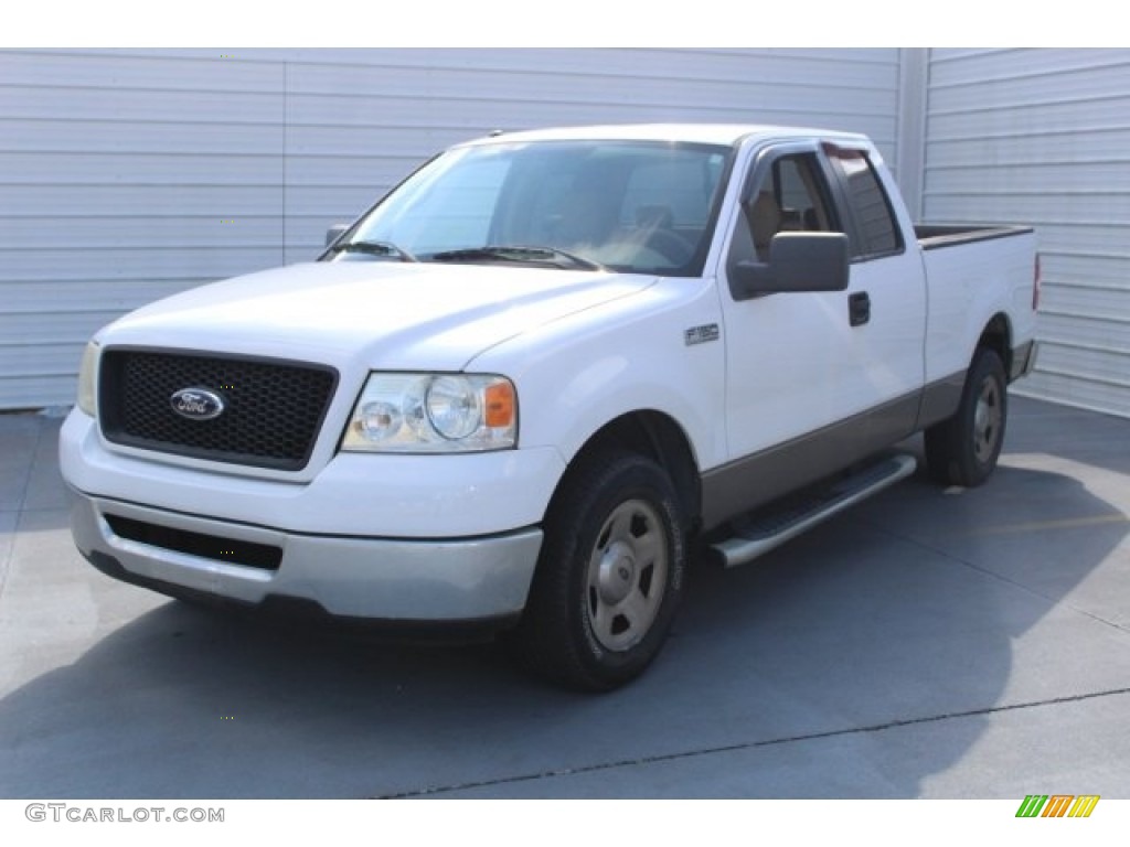 2006 F150 XLT SuperCab - Oxford White / Tan photo #3