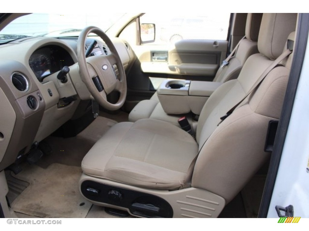 2006 F150 XLT SuperCab - Oxford White / Tan photo #16