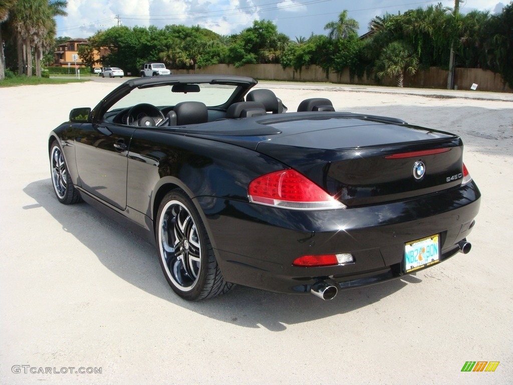 2005 6 Series 645i Convertible - Jet Black / Black photo #5