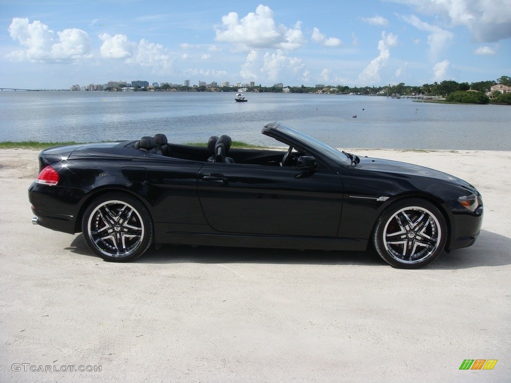 2005 6 Series 645i Convertible - Jet Black / Black photo #8