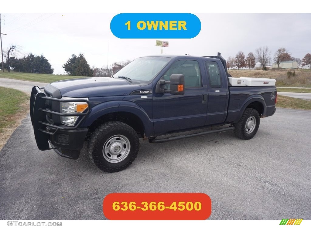 Dark Blue Pearl Metallic Ford F250 Super Duty