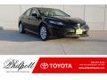 2018 Midnight Black Metallic Toyota Camry LE  photo #1