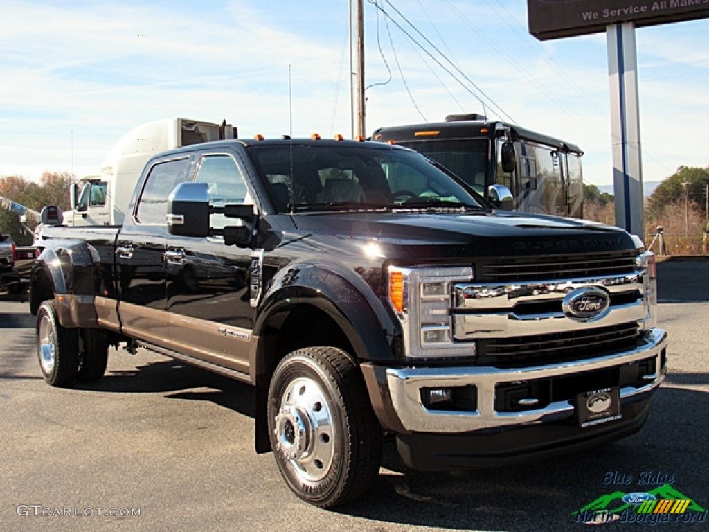 2017 F450 Super Duty King Ranch Crew Cab 4x4 - Shadow Black / King Ranch Java photo #7