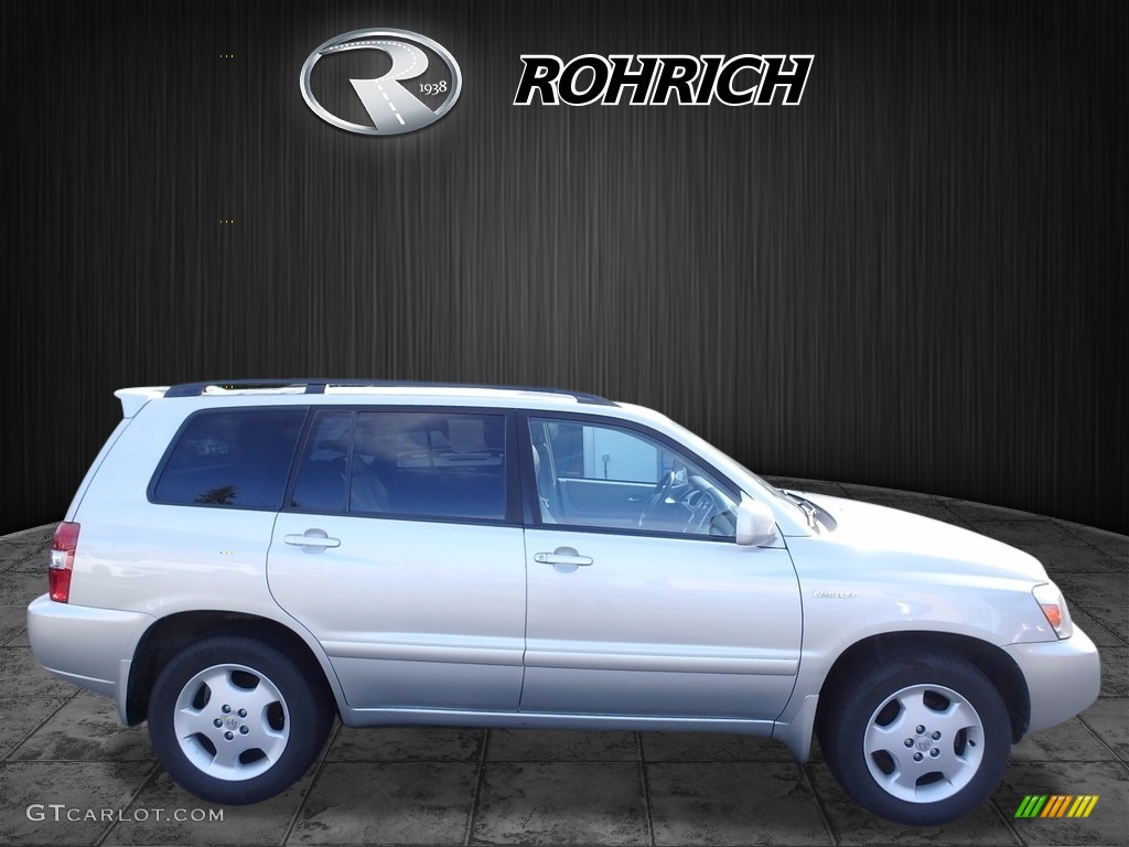 2005 Highlander Limited 4WD - Millenium Silver Metallic / Ivory photo #2