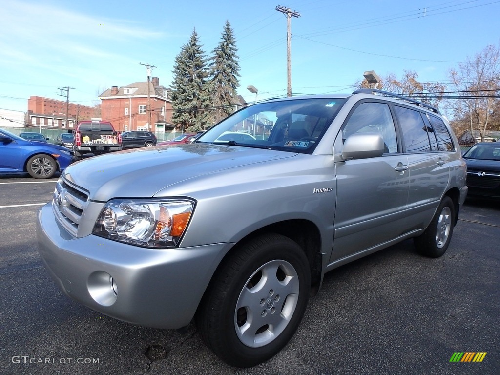 2005 Highlander Limited 4WD - Millenium Silver Metallic / Ivory photo #3