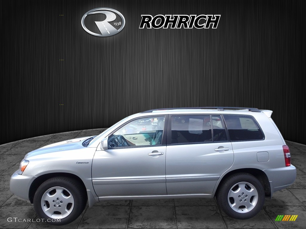 2005 Highlander Limited 4WD - Millenium Silver Metallic / Ivory photo #4