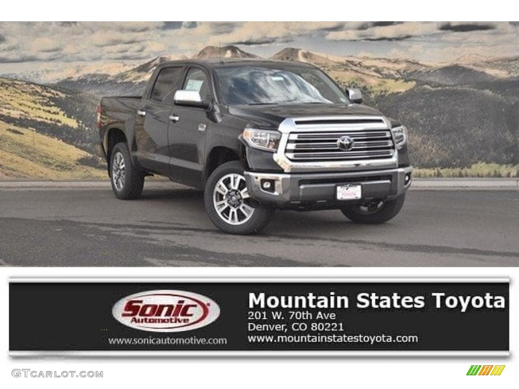 2018 Tundra 1794 Edition CrewMax 4x4 - Midnight Black Metallic / 1794 Edition Black/Brown photo #1