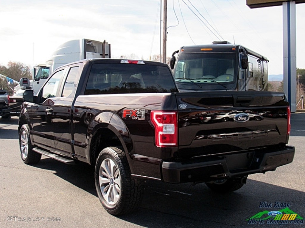 2018 F150 XL SuperCab 4x4 - Magma Red / Earth Gray photo #3