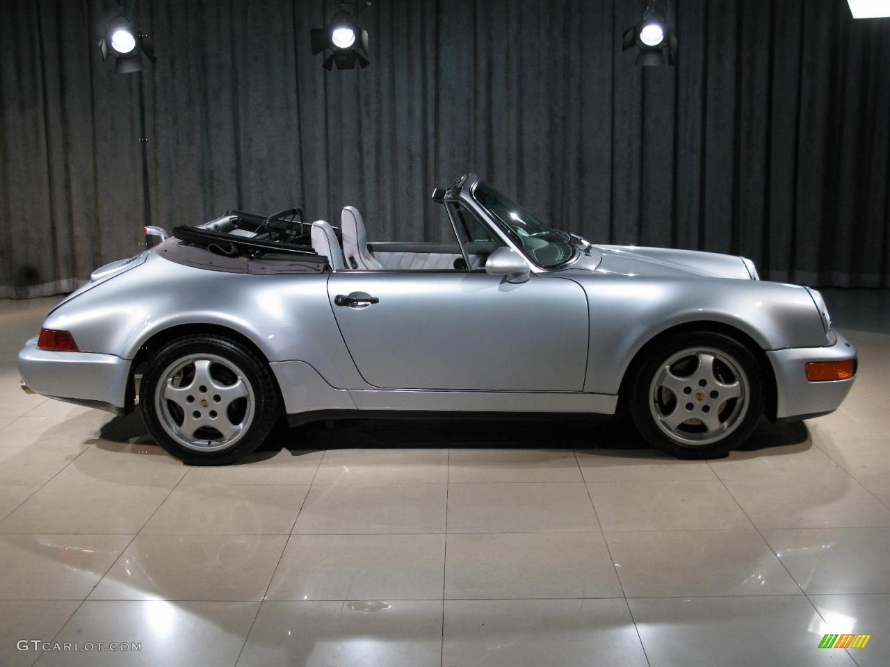 1992 911 America Roadster - Polar Silver Metallic / Classic Grey photo #19