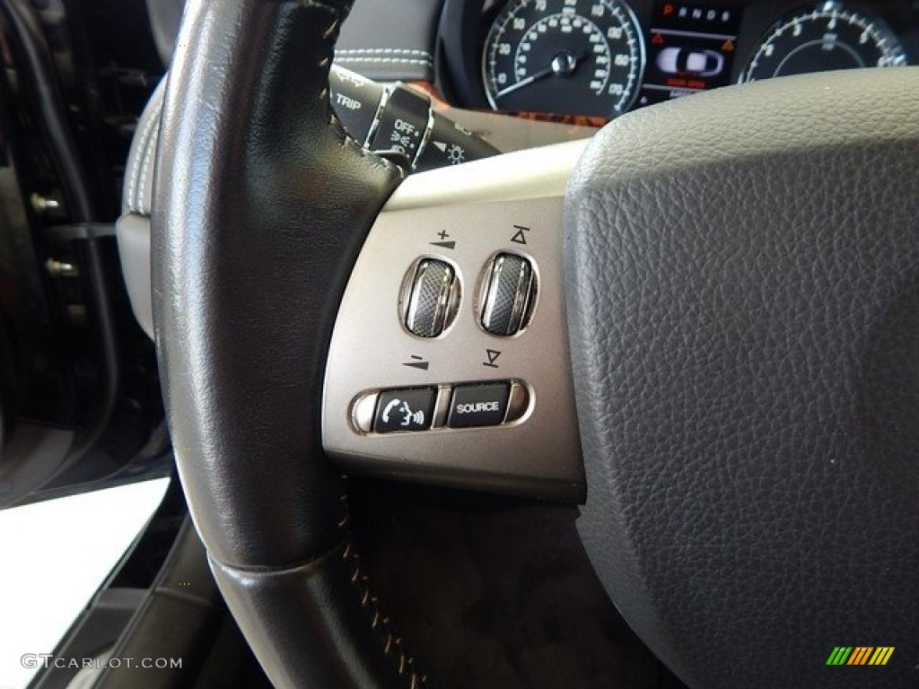 2010 Jaguar XK XK Coupe Warm Charcoal Steering Wheel Photo #124027465