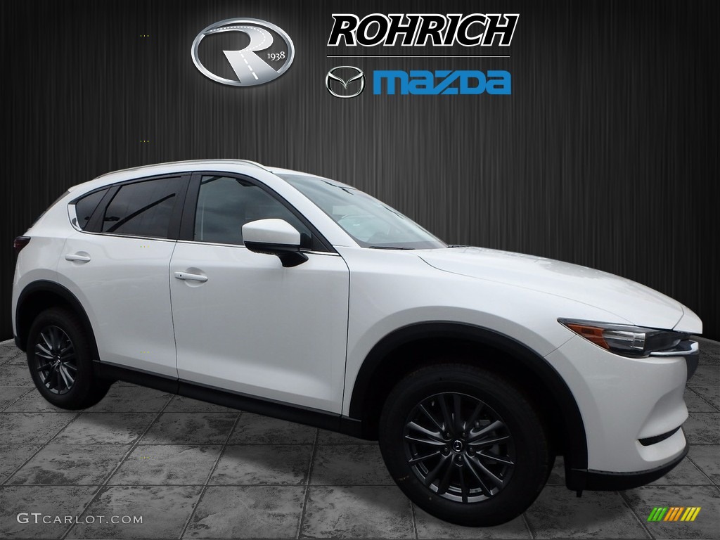 2017 CX-5 Touring AWD - Crystal White Pearl / Black photo #1