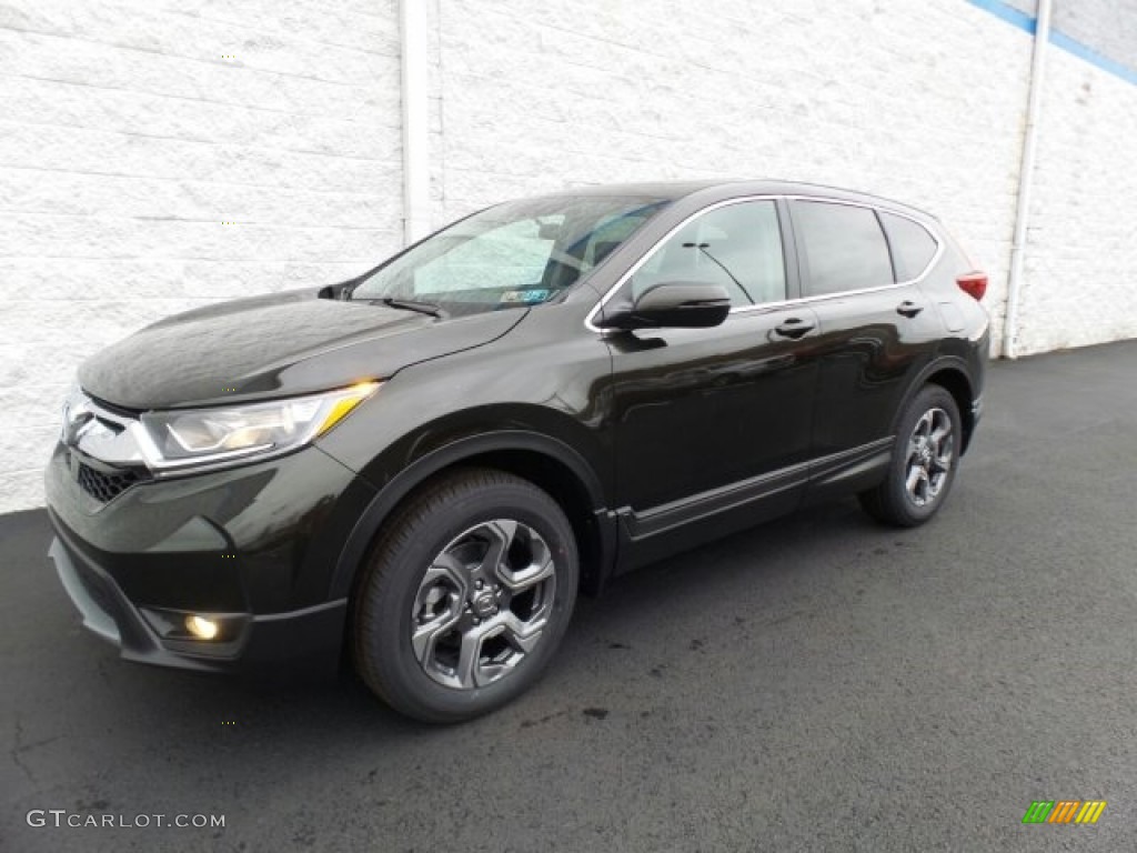 2018 CR-V EX AWD - Dark Olive Metallic / Black photo #5