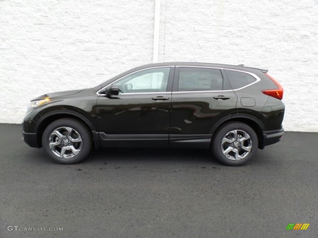 2018 CR-V EX AWD - Dark Olive Metallic / Black photo #6