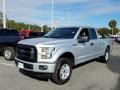 2017 Ingot Silver Ford F150 XL SuperCab 4x4  photo #1