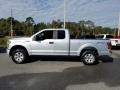 2017 Ingot Silver Ford F150 XL SuperCab 4x4  photo #2