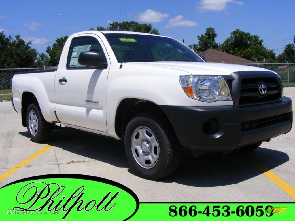 Super White Toyota Tacoma