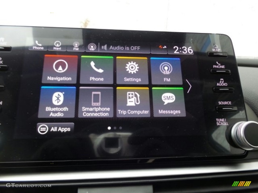 2018 Accord Touring Sedan - Modern Steel Metallic / Black photo #23