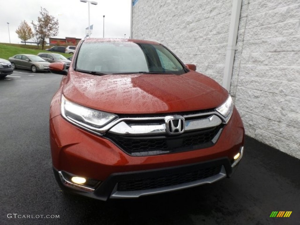 2018 CR-V Touring AWD - Molten Lava Pearl / Ivory photo #3