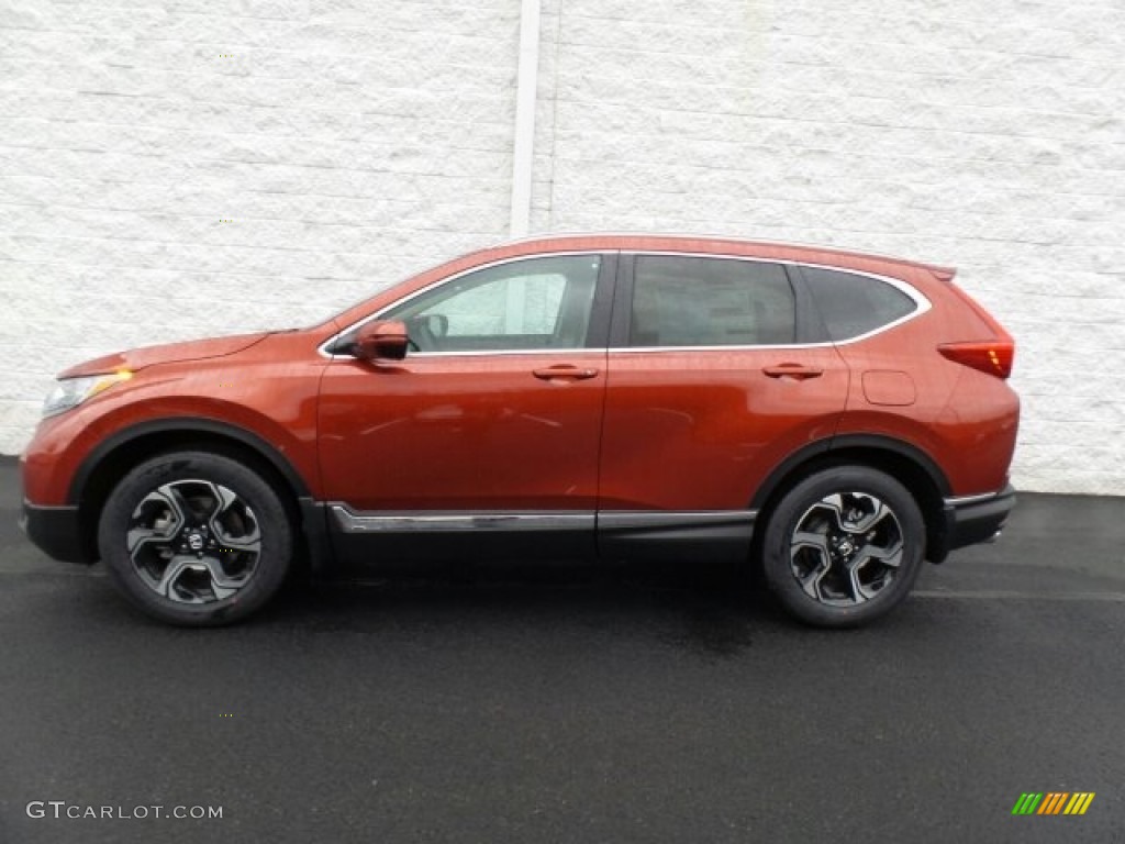 2018 CR-V Touring AWD - Molten Lava Pearl / Ivory photo #6