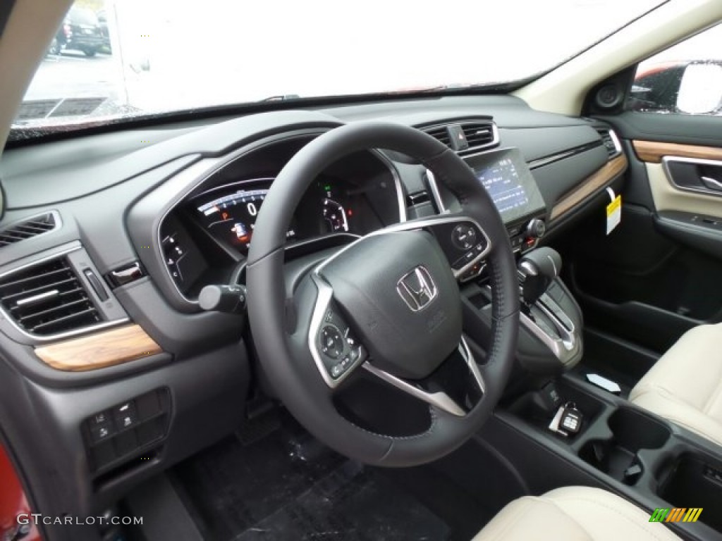 2018 CR-V Touring AWD - Molten Lava Pearl / Ivory photo #8