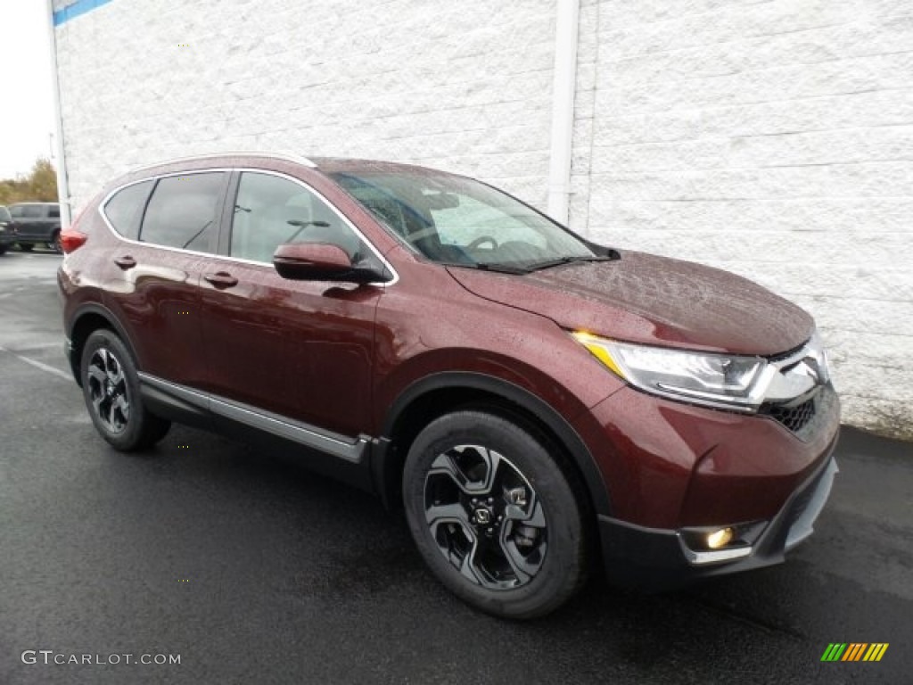 2018 CR-V Touring AWD - Basque Red Pearl II / Gray photo #1