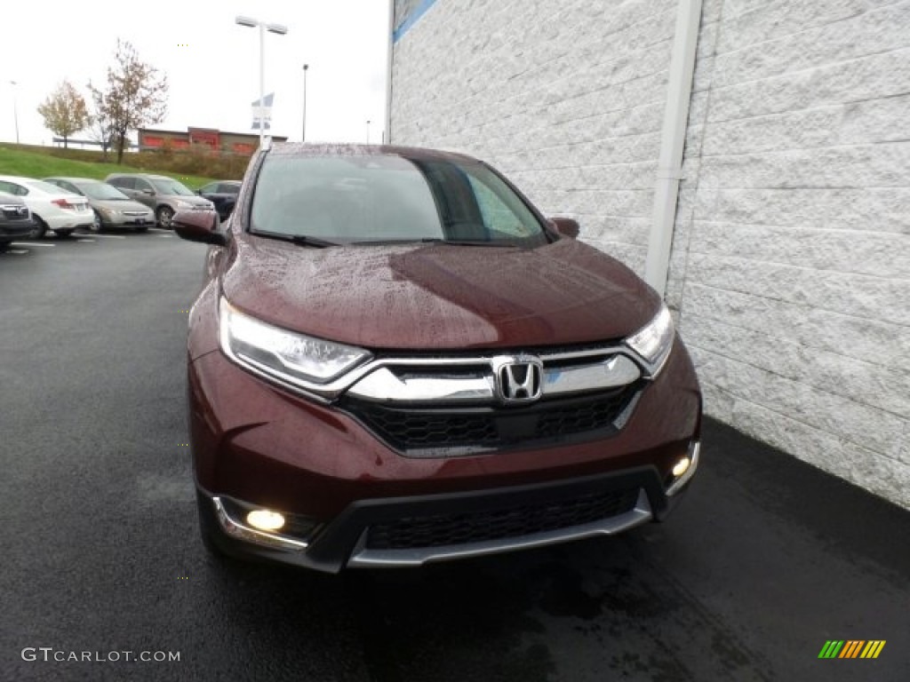 2018 CR-V Touring AWD - Basque Red Pearl II / Gray photo #3