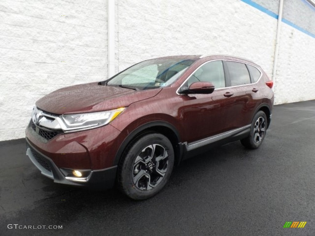 2018 CR-V Touring AWD - Basque Red Pearl II / Gray photo #5
