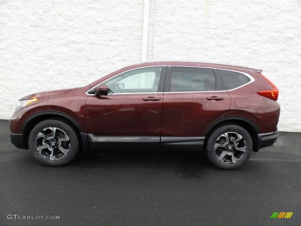 2018 CR-V Touring AWD - Basque Red Pearl II / Gray photo #6