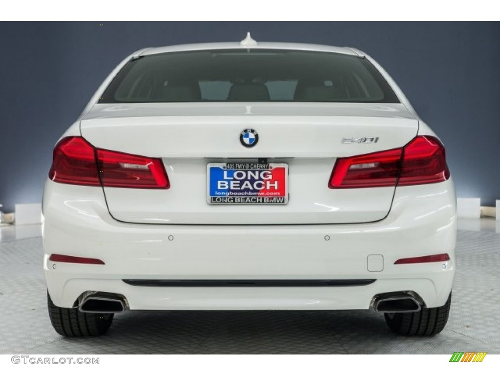 2017 5 Series 540i Sedan - Mineral White Metallic / Black photo #3