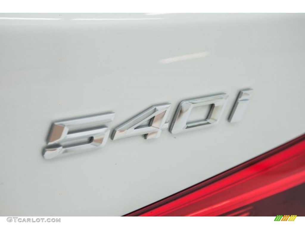 2017 5 Series 540i Sedan - Mineral White Metallic / Black photo #7