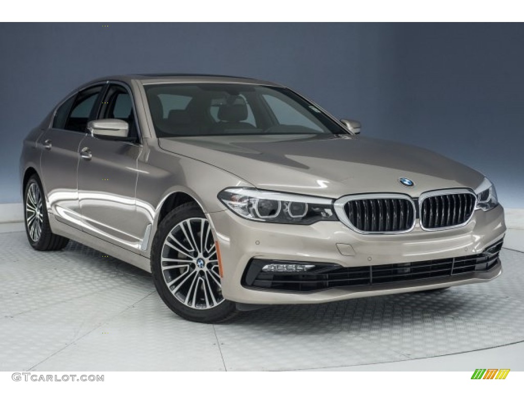 2017 5 Series 530i Sedan - Cashmere Silver Metallic / Black photo #12