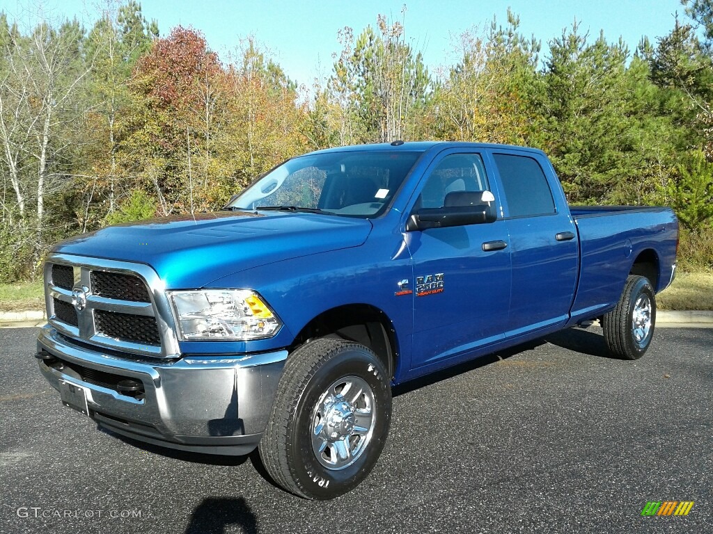 2018 2500 Tradesman Crew Cab 4x4 - Blue Streak Pearl / Black/Diesel Gray photo #2