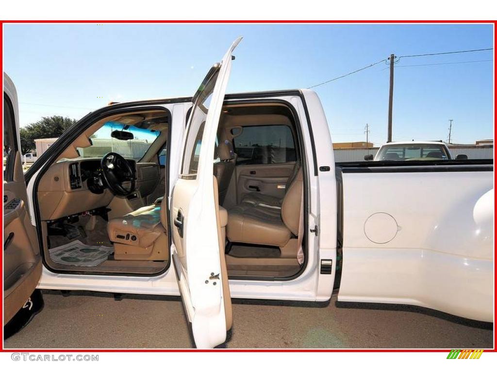 2002 Silverado 3500 LT Crew Cab Dually - Summit White / Tan photo #19