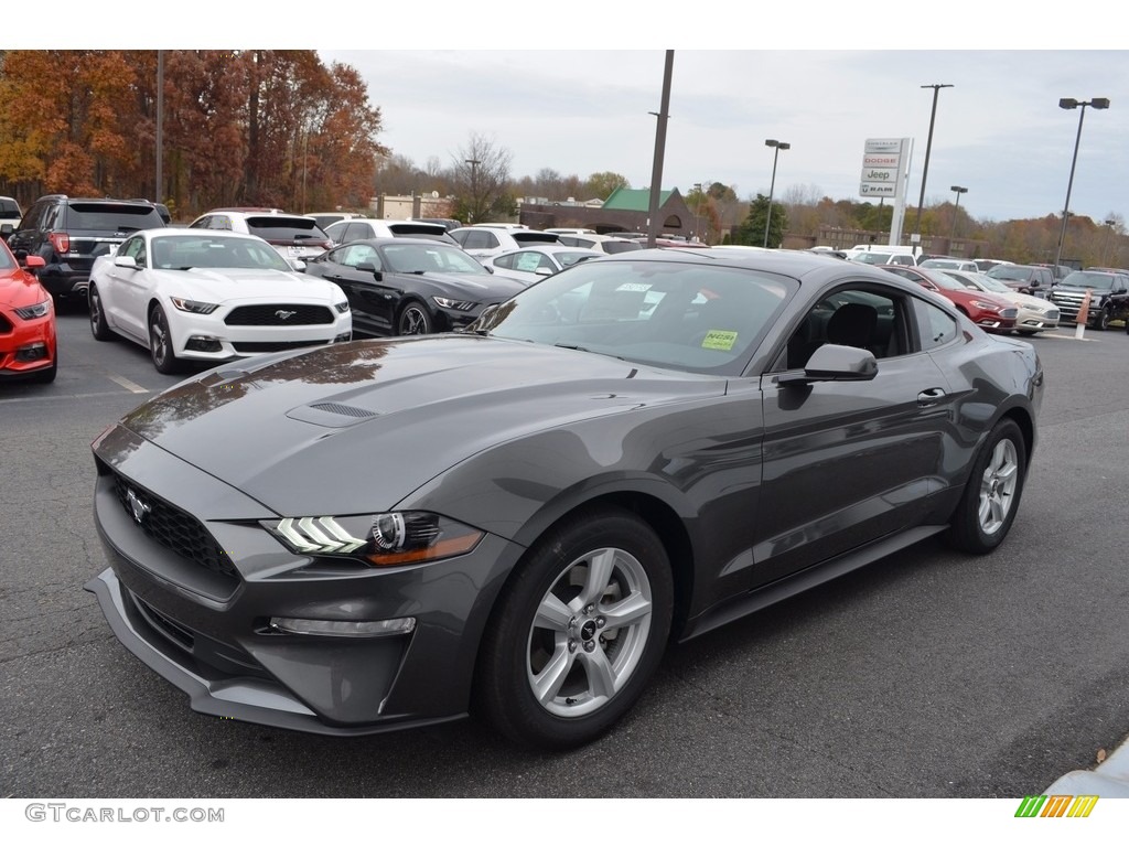 2018 Mustang EcoBoost Fastback - Magnetic / Ebony photo #4