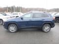 2018 Patriot Blue Pearl Jeep Cherokee Limited 4x4  photo #2