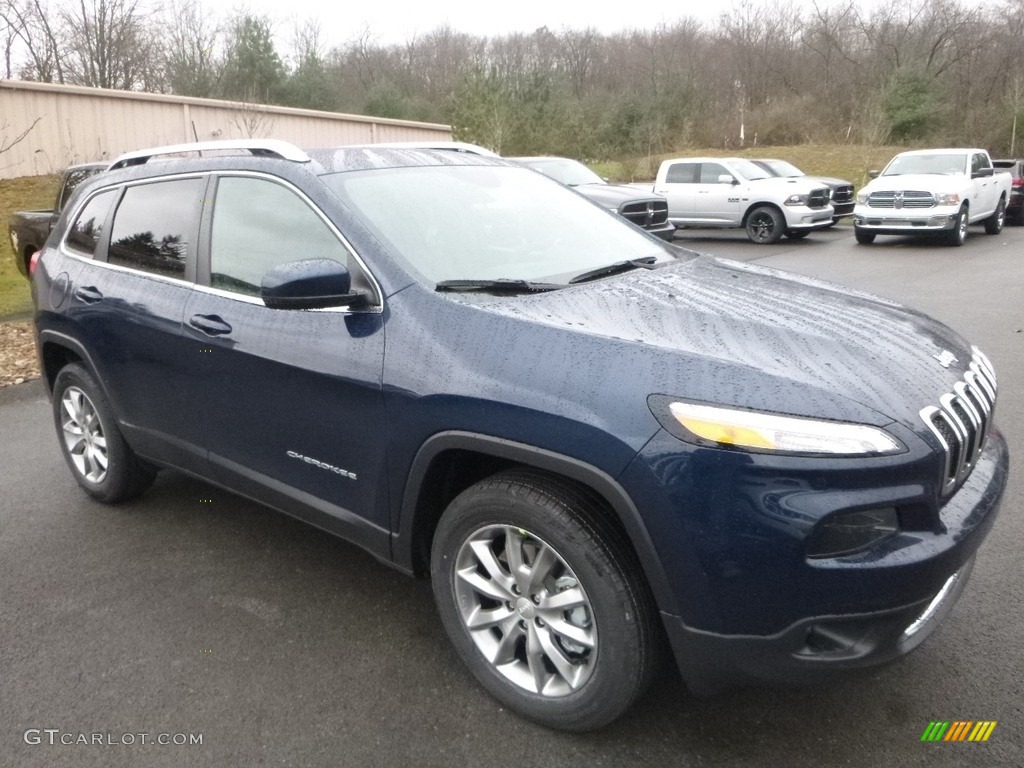 Patriot Blue Pearl 2018 Jeep Cherokee Limited 4x4 Exterior Photo #124038424